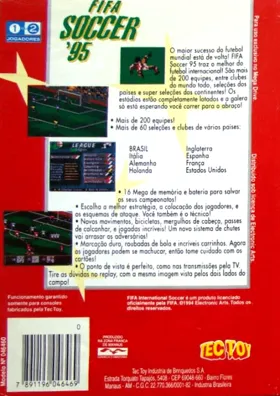 FIFA Soccer 95 (Korea) (En,Fr,De,Es) box cover back